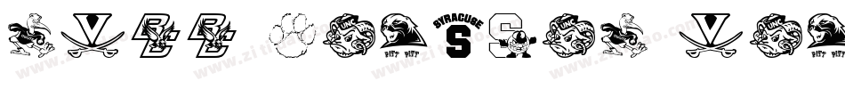 NCAA Houston Cougars字体转换
